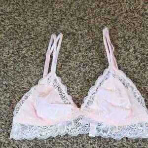 PINK Victoria's Secret Light Pink Lace Bralette